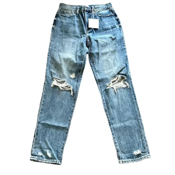 Pistola Presley High Rise Relaxed Roller Distressed Denim Jeans Size 27 NWT - Picture 1 of 12